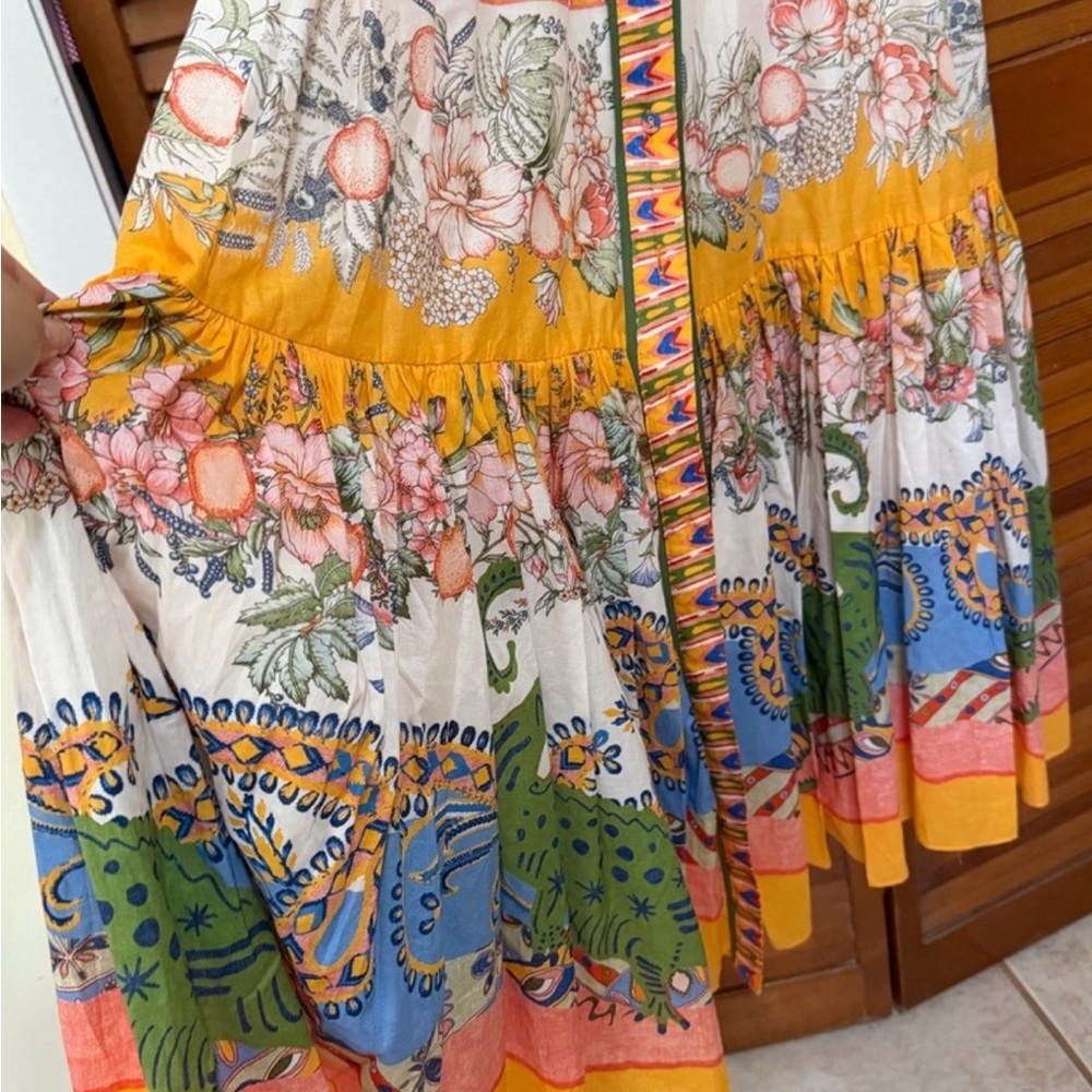 A Loves A NWT Marigold Vibrant Multicolor Maxi Dress, sizes Small and XS. - Picture 8 of 8